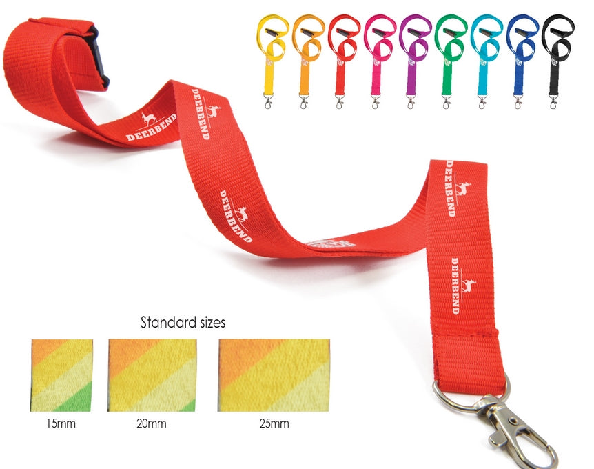 Cheap Woven Lanyards Logo Printed