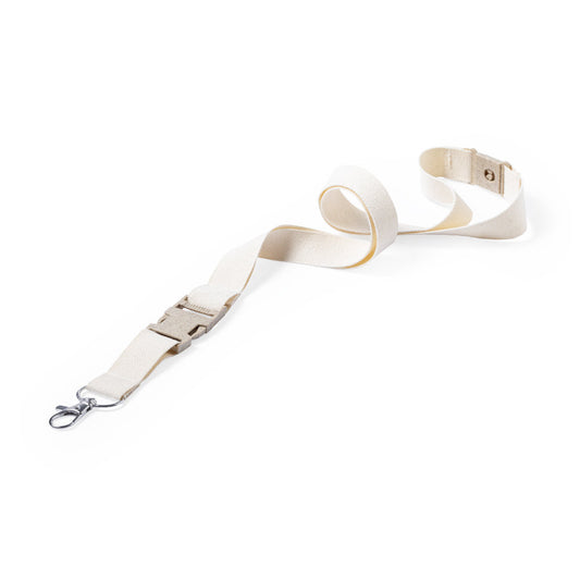 Classic Natural Cotton Logo Lanyards