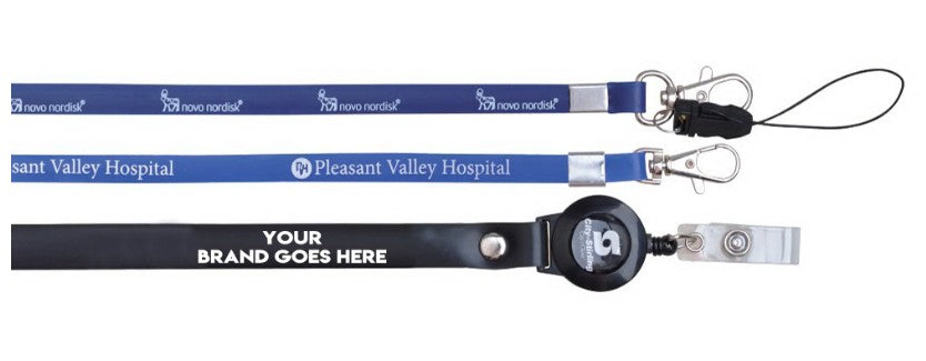 Logo Emblazoned Silicone Lanyards