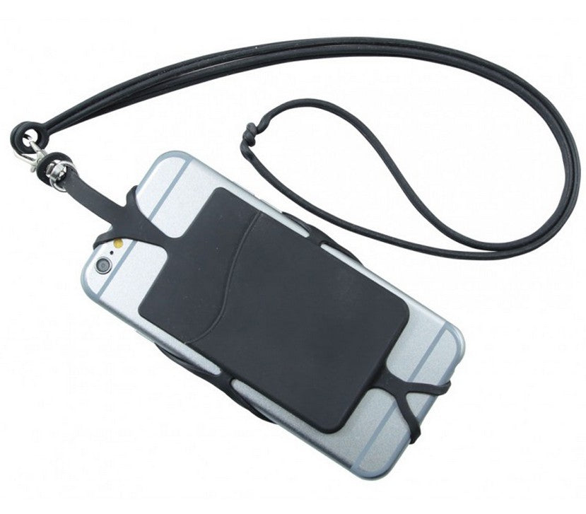 Logo Emblazoned Smart Phone Holder Lanyards Back